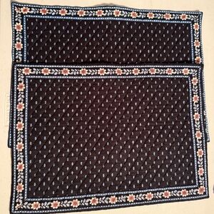 Vintage Vera Bradley Placemat in ALPINE BLACK in New/EUC. RARE HTF. One.